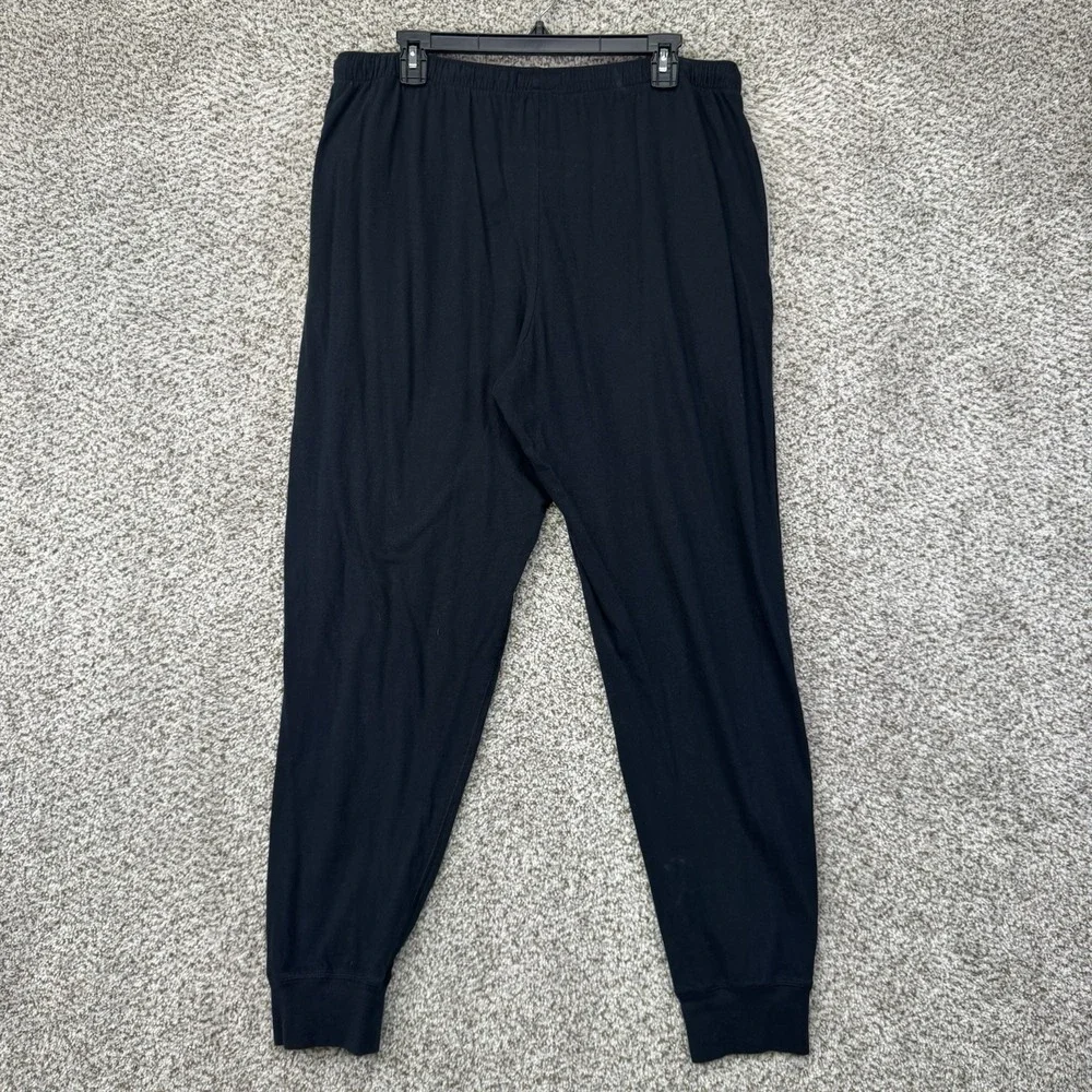 Polo‎ Ralph Lauren Fleece Joggers Mens Size Large Black Lounge Pajama Sweatpants